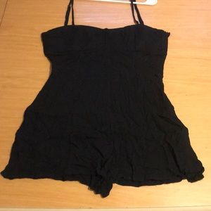Black Cotton Romper- NEVER WORN